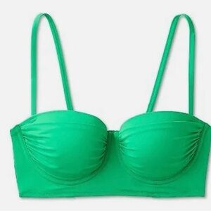Women's Light Lift Shirred Cup Bikini Top - Shade & Shore Green 36C